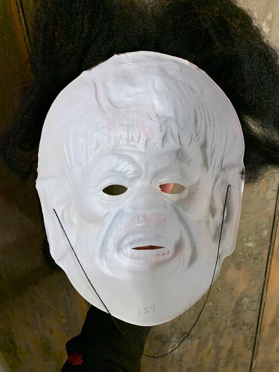 Vintage Halloween Mask Monster Mask Plastic Mask Gem