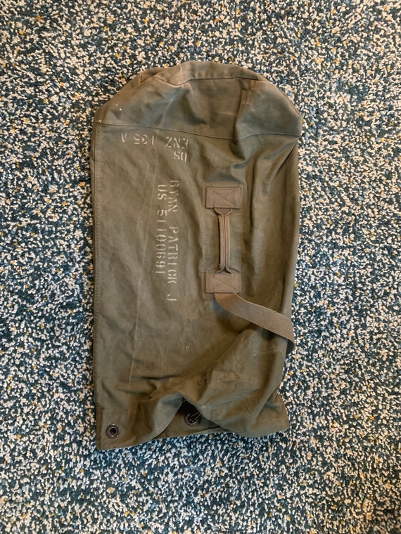Vintage Army Surplus Duffel Bag Gem