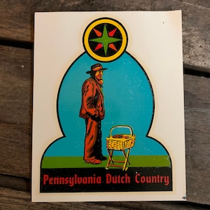Pennsylvania Dutch Vintage Decal / PA Pegatina Holandesa