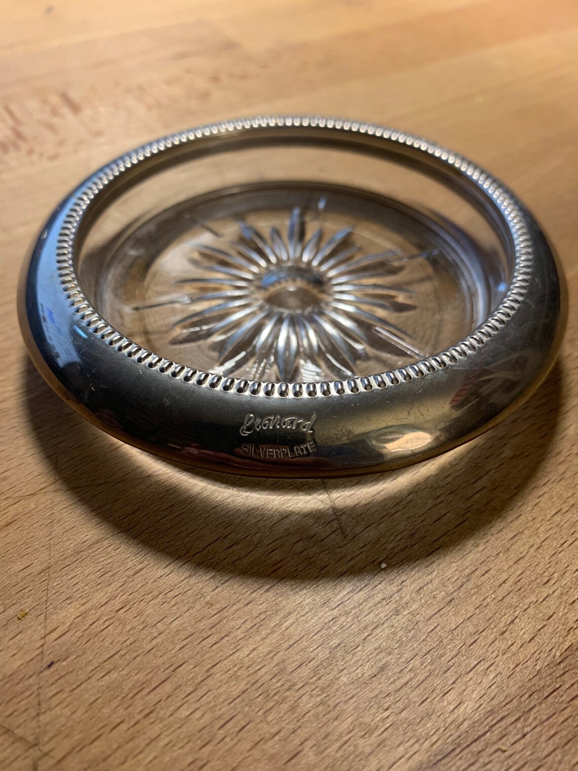 Vintage silver plated ashtray 1940s Etsy