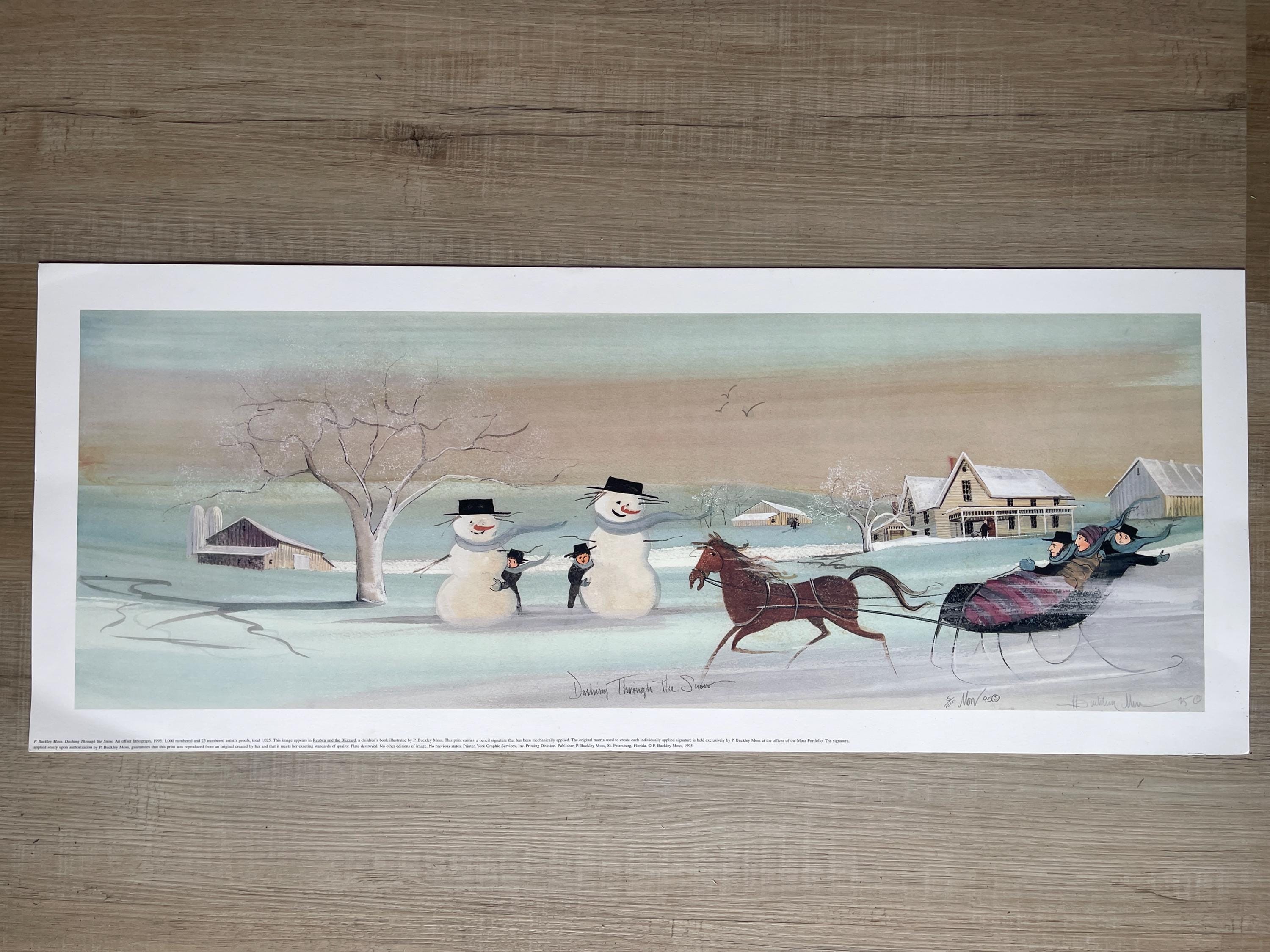 P Buckley Moss Winter - Etsy
