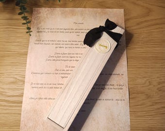 Message de pardon ou d'adieu - Personal handwritten message- Apology, farewell or personal message, lettre père-fils, entre frères.