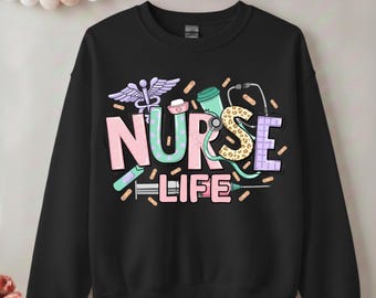 Retro verpleegsterleven PNG, westerse verpleegsterleven, digitale download, verpleegkundige clipart, afstuderen student verpleegkunde, medisch RN shirt badge haspel afbeelding