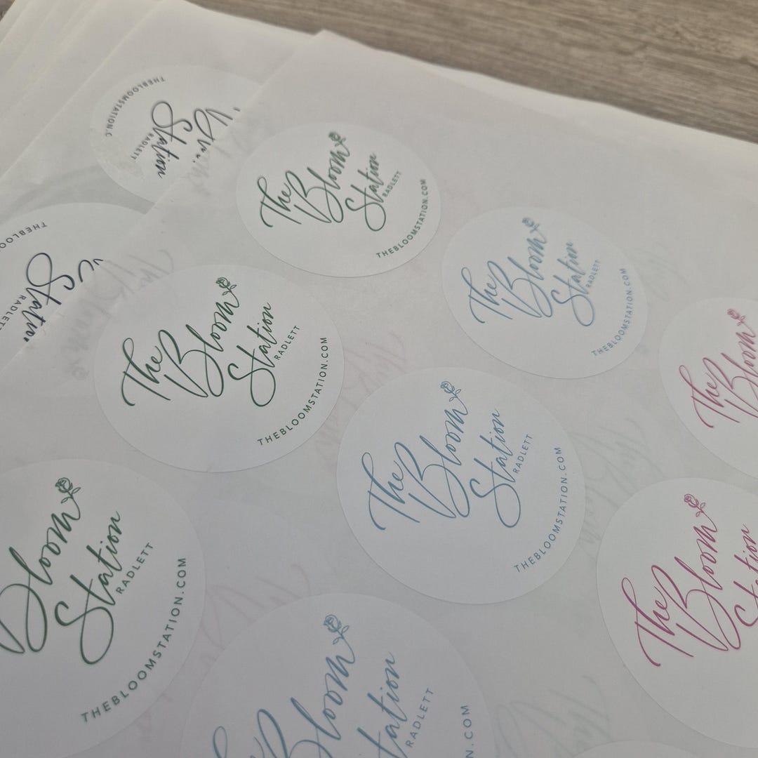 Round Trident Sticker Custom 40mm Round Stickers - Matte Finish - Etsy