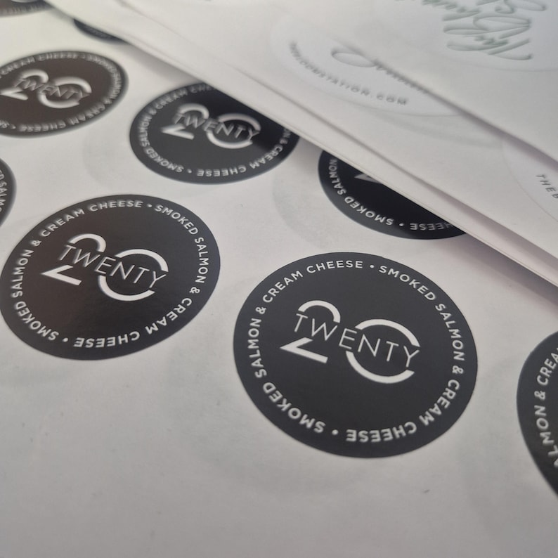 Round Trident Sticker Custom 40mm Round Stickers - Matte Finish - Etsy