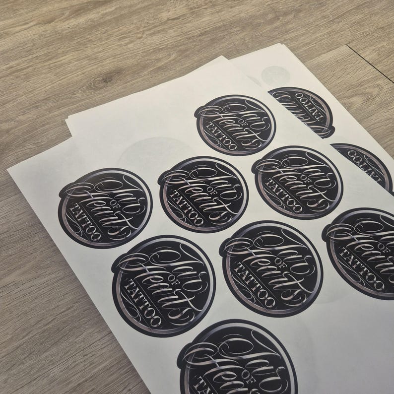 Round Trident Sticker Custom 40mm Round Stickers - Matte Finish - Etsy
