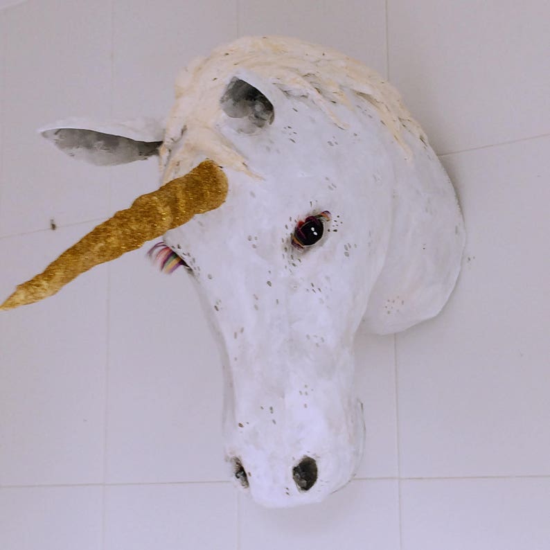How to make paper mache unicorn head