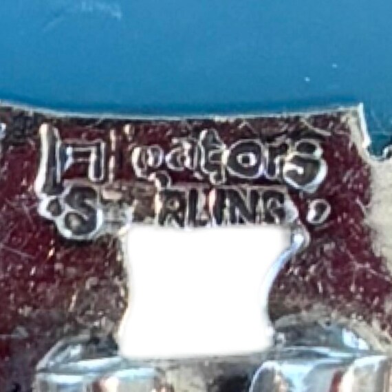 Signed Sterling Silver Turquoise Statement Neckla… - image 5