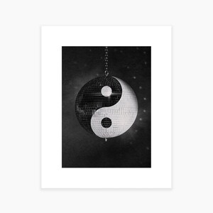 Yin-Yang Disco Ball Art Print