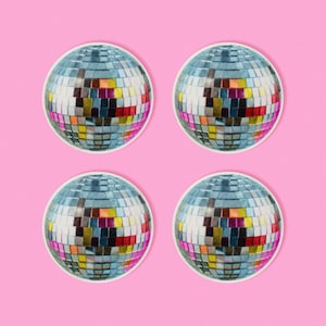 Disco Ball Bar Coasters Set of 4 image 2