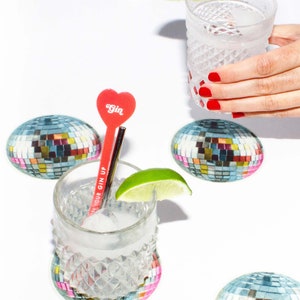Disco Ball Bar Coasters Set of 4 image 9