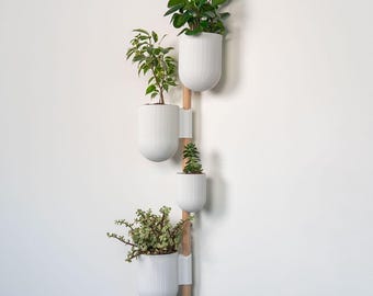 Modulares Pflanzgefäß-Set - 3D gedrucktes vertikales Gartendekor