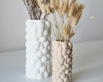 Puffra Vase - Organische Skulptur mit Blasenstruktur