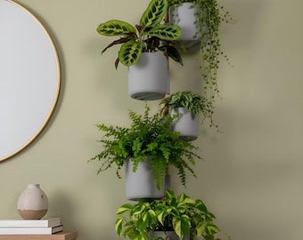 3D gedruckter modularer Wandpflanztopf - vertikale Gartendekoration