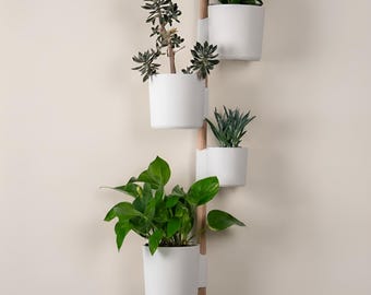 Modulares Pflanzgefäß-Set: 3D gedrucktes, vertikales Pflanzgefäß für den Innenbereich