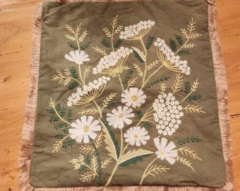 Pier One "Greenhouse" Pillow Sham for a " 18" X 18" Pillow Form.
