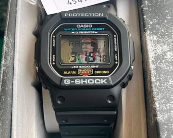 Casio G-Shock DW-5600UE Custom LCD Muammar Gaddafi | Handmade Custom Digital Watch | Unique Collector's Piece