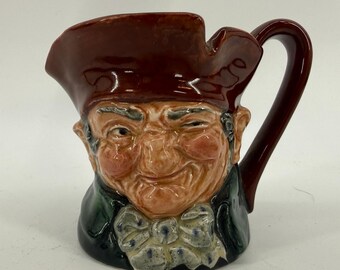 Royal Doulton Old Charley Character Jug Small Brown Green Made in England