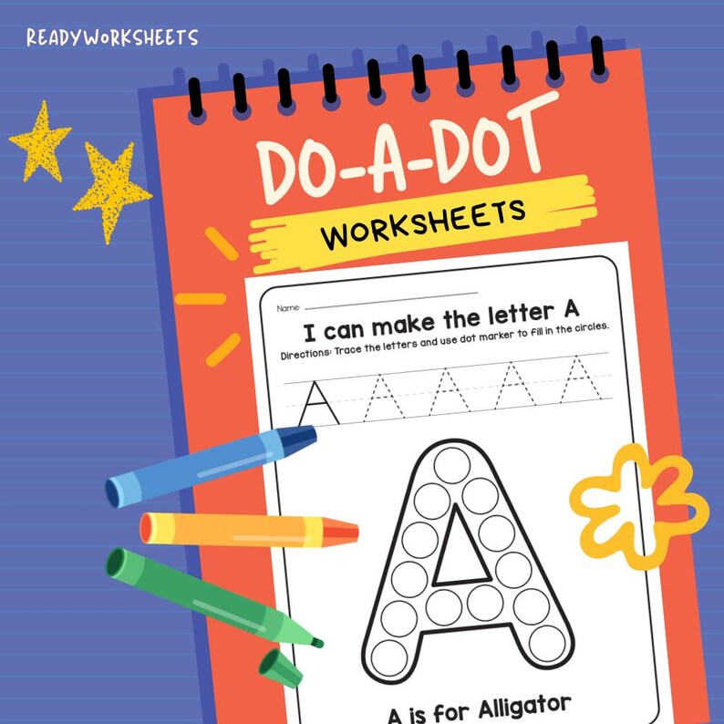 Animal Dot Marker Alphabet Worksheets | A-Z Printable Do-a-dot Activity ...