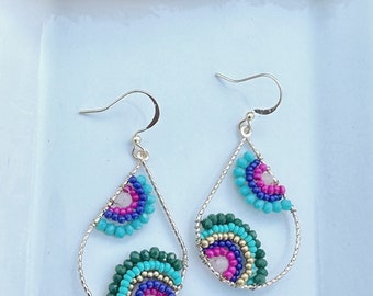 Beaded Earrings, Summer Beaded Earrings