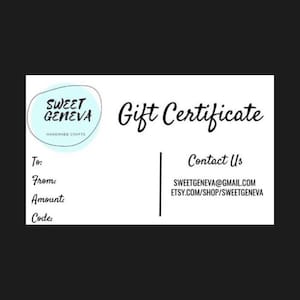 Digital Gift Certificate