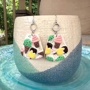Ice Cream Clay-oorbellen: leuke zomerdessertsieraden