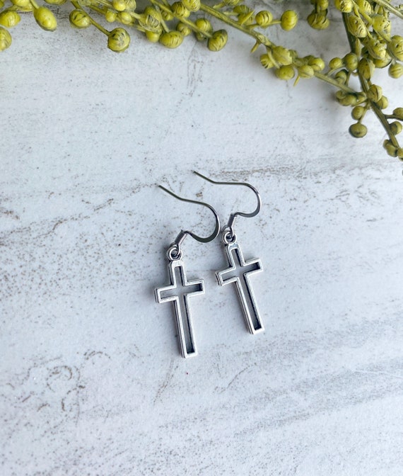 Etsy 2024 cross earrings