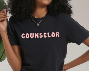 Ratgeber Blumen T-Shirt, Schulratgeber Shirt, Therapeut Shirt, Geschenk für Ratgeber, Therapeut Geschenk, Schulratgeber Geschenk, psychische Gesundheit