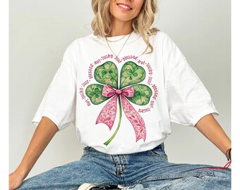 Comfort Colors Not Lucky Just Blessed Sweatshirt, Blessed Shirt for Women, St Patrick’s Day Faith Shirt, Christian Lucky Quote Sweatshirt