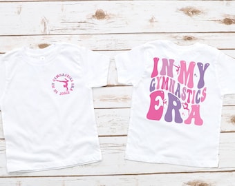 Custom Name In My Gymnastic Era Shirt, Personalized Gymnastics Girl Tee, Cute Athlete Outfit, Gymnast Birthday Gift, Gymnastic Era Top