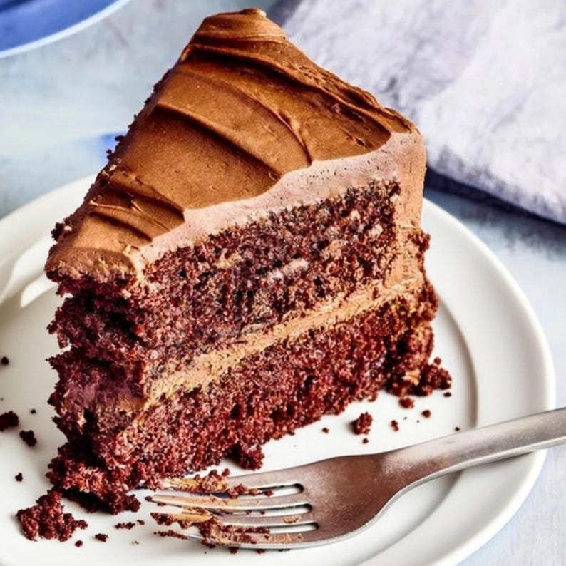 One Bowl Chocolate Cake Recipe PDF Easy Homemade Dessert - Etsy