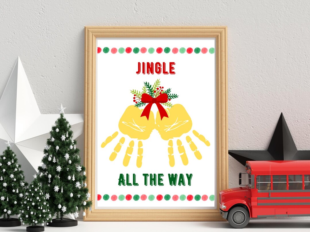 Handprint Bell Christmas Bell Handprint Craft | Christmas Template | Winter Kids Craft ...