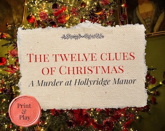 Christmas Murder Mystery Game | Solo Printable Holiday Whodunit (PDF)