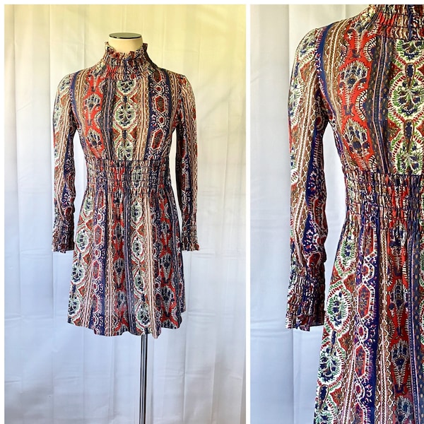 60s Boho Dress - Etsy