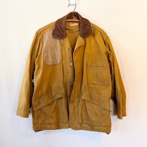 ジャケット・アウター 1950s Bullseye Bill hunting parka Vintage Bullseye Bill Jacket Mens XL? Orange 50s 60s Hunting