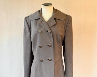 ヴィンテージ アーミー オーバーコート トレンチコート ウール