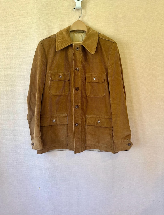 Vintage Jacket Sport Coat by Europe Craft 1970s 1980s Blazer 