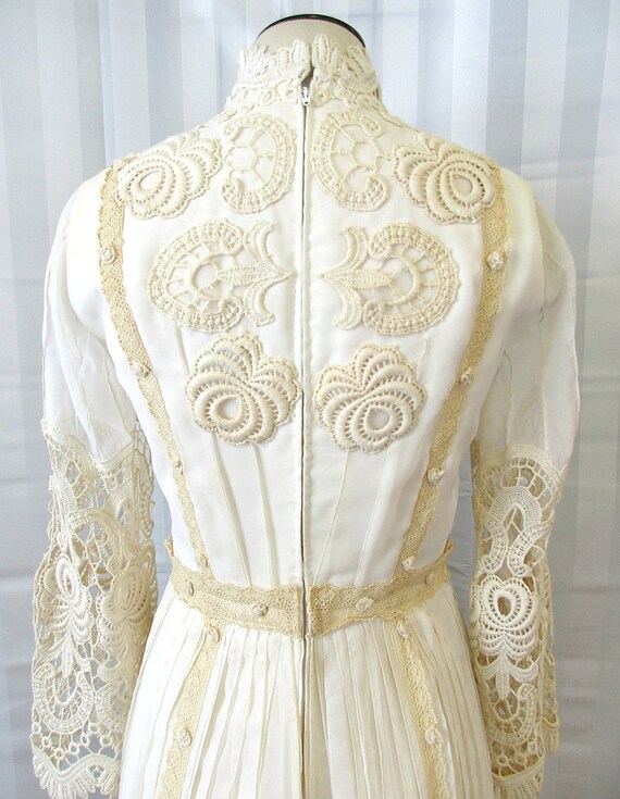 Vintage Wedding Gown Edwardian Style Dress 1960s … - image 7