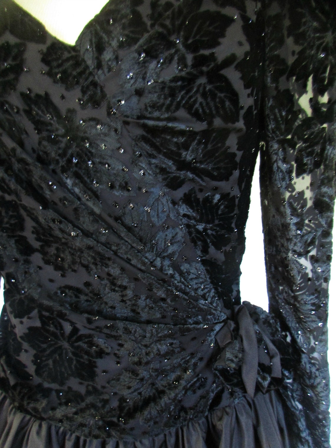 80’s Black Sequin Top by Cattiva By Maya Jornot main image 0