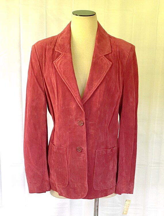 Vintage 1970s DEAD STOCK Suede Jacket by Deerskin… - image 2