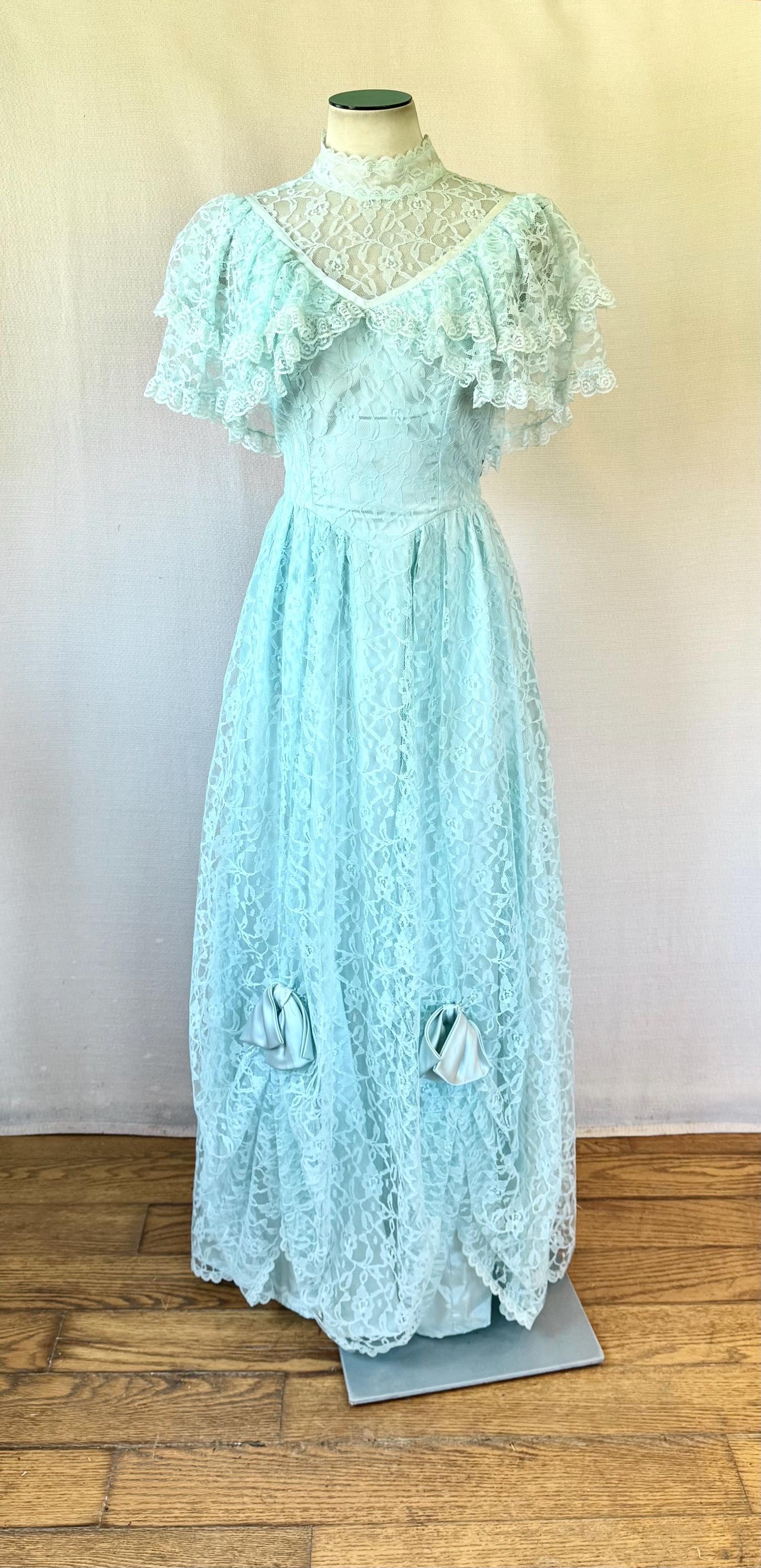 Vintage Ruffle Gown - Etsy Vintage Ruffle Gown - Etsy