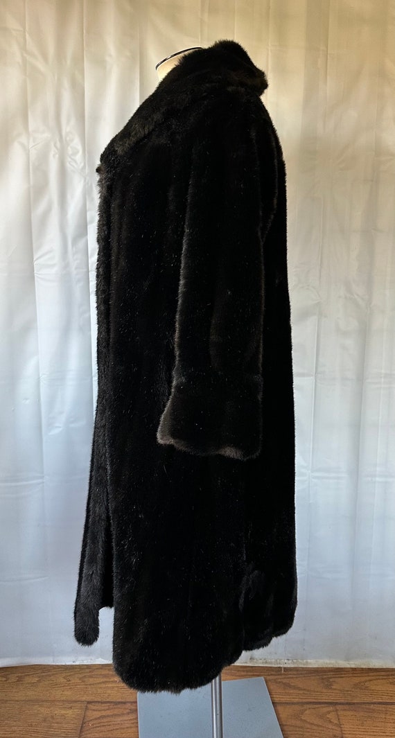 Vintage Faux Fur Coat by Russel Taylor 40 42  L X… - image 4