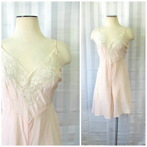 Vintage 1920s 1930s Silk Chemise by Lady Duff Tedd