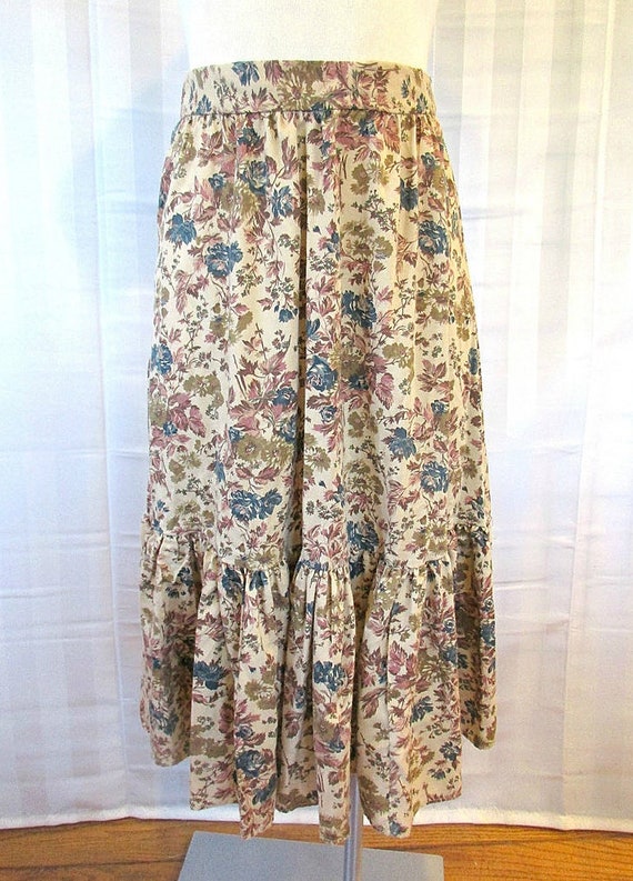 Vintage 1960s 1970s Blouse and Skirt 2 Piece Prai… - image 6