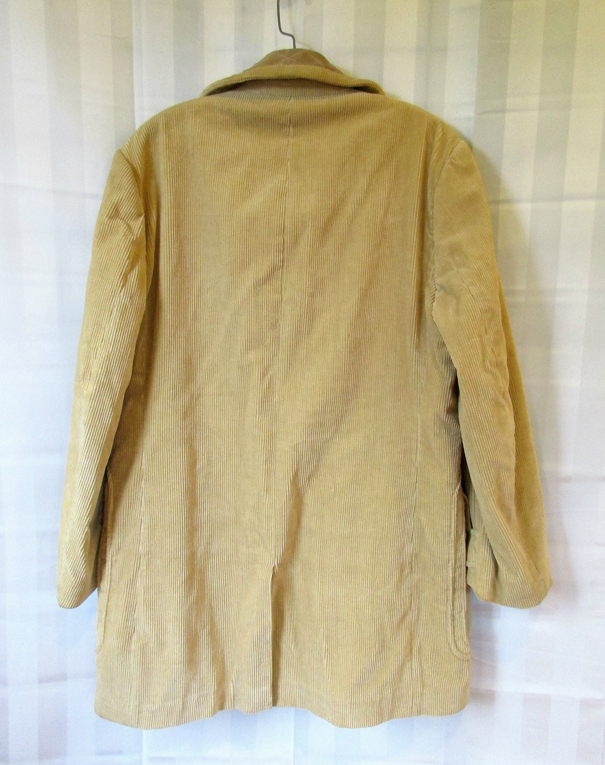 Vintage 1970s Jacket Beige Corduroy and Suede Short Coat Wool - Etsy