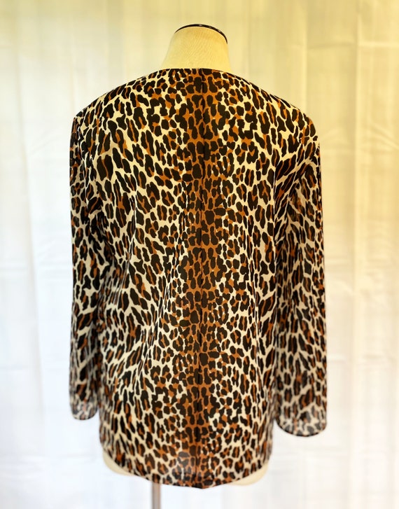Vintage Leopard Print Top (XL)