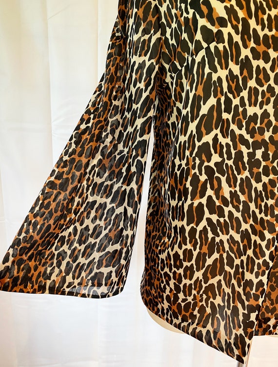 Vintage Leopard Print Top 1950s 1960s Vanity Fair… - image 3