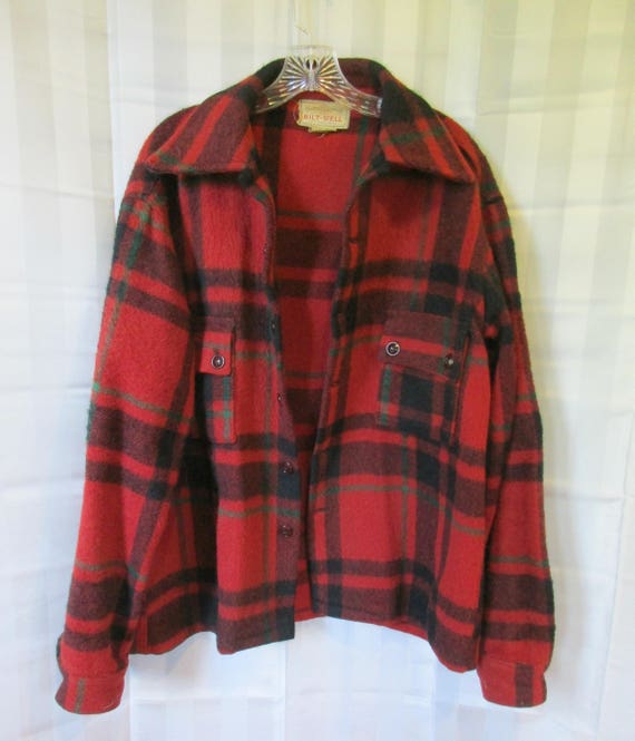 Vintage Plaid Jacket 1950s 1960s Bilt Well Wool S… - image 5