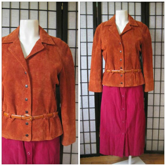anne klein suede jacket