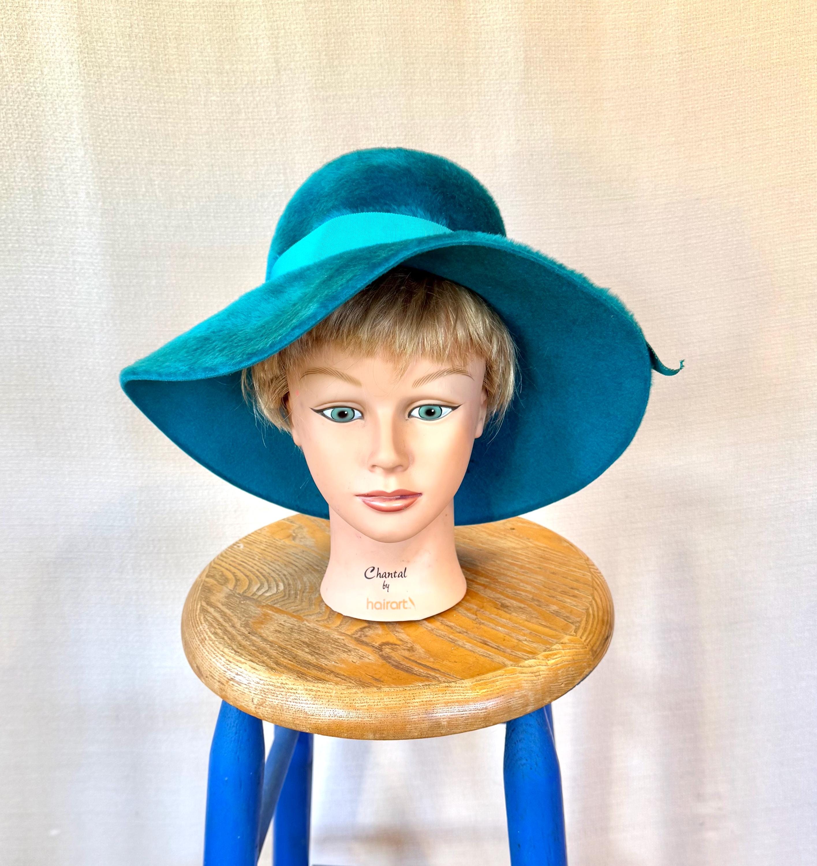 Turquoise Floppy Hat - Etsy display picture 1